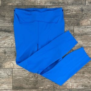 LIKE NEW blue LULU LEMON workout leggings size 8
